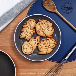 Emporte-pièces pour pâtisseries sur le thème de l'Espace, biscuits en forme d'astronaute, fusée, satellite et comète