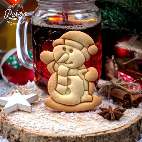 Emporte-pièce bonhomme de neige pour pâtisserie sur le thème de Noël
