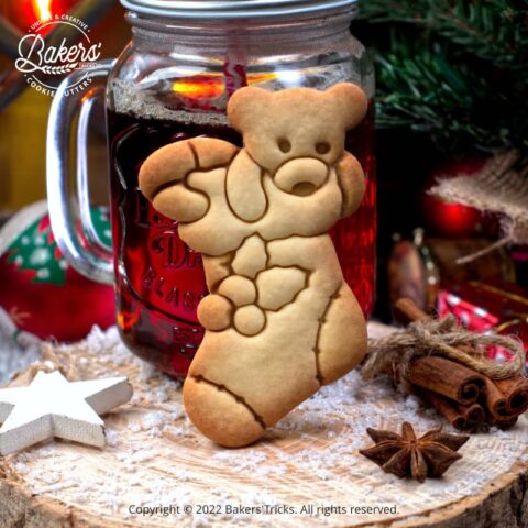 Emporte-pièce pour pâtisserie sur le thème de Noël en forme de chaussette de noël