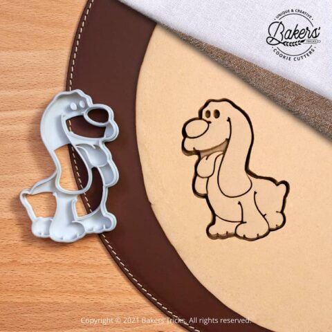 Emporte-pièce pour pâtisserie sur le thème des Chiens en forme de Basset Hound