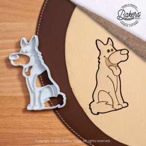 Emporte-pièce pour pâtisserie sur le thème des Chiens en forme de Berger Allemand