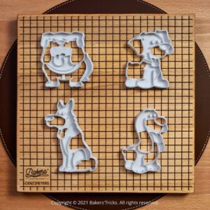Emporte-pièces pour pâtisseries sur le thème des Chiens