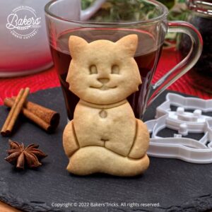 Emporte-pièce pour pâtisserie sur le thème des Chats en forme de chat assis