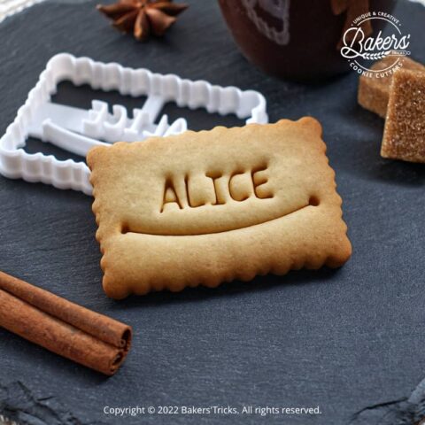 Emporte-pièce personnalisé petit beurre, prénom personnalisable