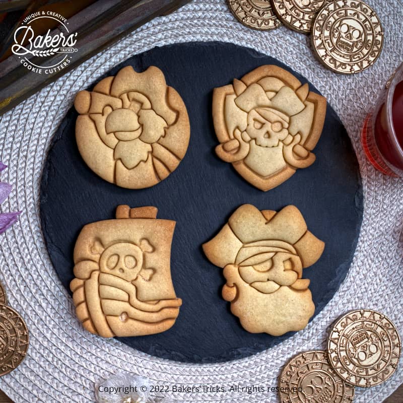 Emporte-pièces pour biscuits sur le thème des pirates