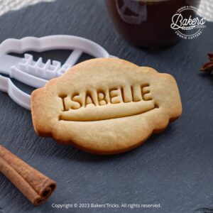 Emporte-pièce vintage personnalisé, prénom personnalisable