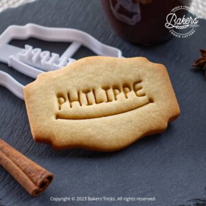 Emporte-pièce vintage personnalisé, prénom personnalisable