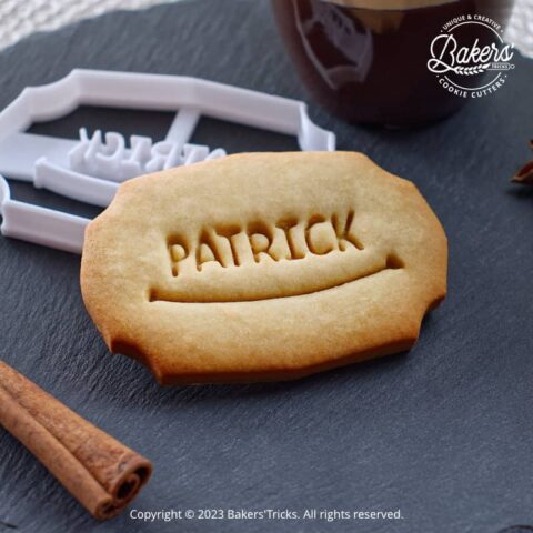 Emporte-pièce vintage personnalisé, prénom personnalisable