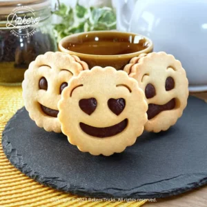 Emporte-pièces biscuits gouter enfants rond sourire BN