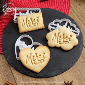 Emporte-pièce merci coeur nuage petit beurre