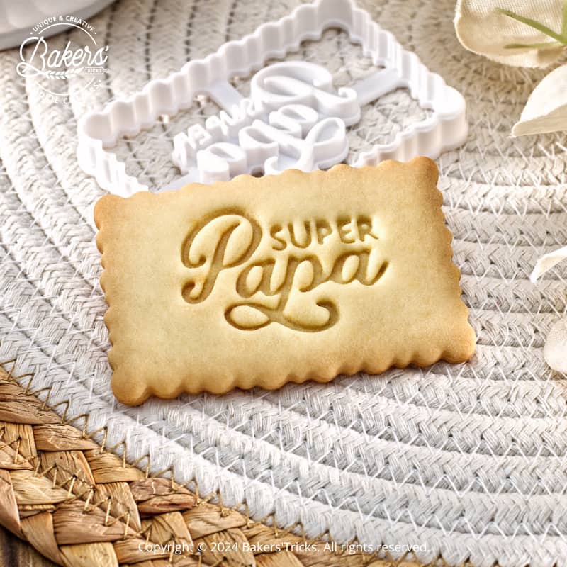emporte pièce biscuit super papa fête des pères petit beurre