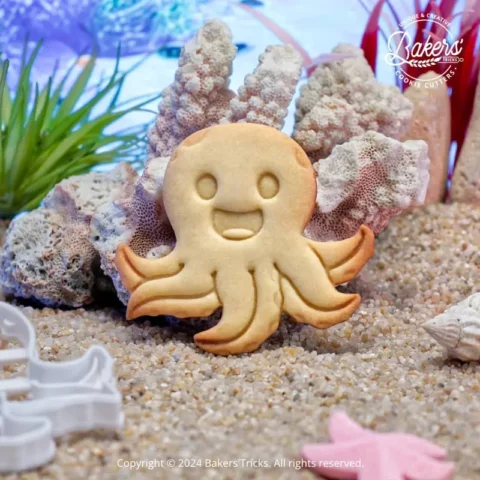 Emporte-pièce pour pâtisserie sur le thème de l'océan en forme de pieuvre
