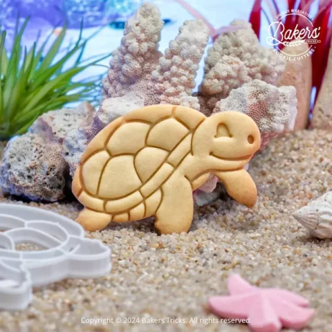 Emporte-pièce pour pâtisserie sur le thème de l'océan en forme de tortue