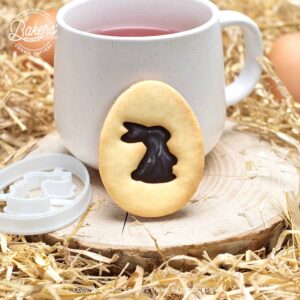Easter bunny cookie cutter for homemade sandwich cookies