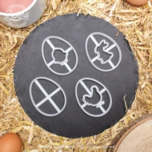 Emporte-pièces pour biscuits oeufs de pâques poule poussin et lapin