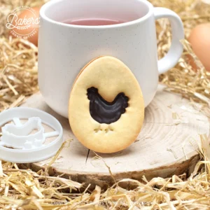 Emporte-pièce pour pâtisserie sur le thème de pâques en forme de poule