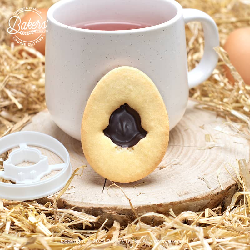 Bakers'Tricks Easter chick cookie cutter for homemade sandwich cookies