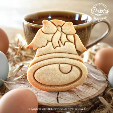 Emporte-pièce pour pâtisserie sur le thème de Pâques en forme de cloche de pâques