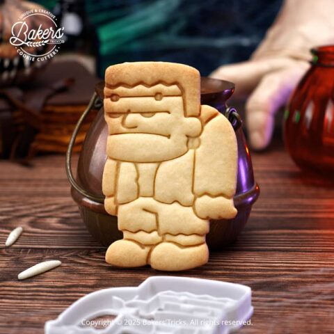 Emporte-pièce pour biscuit sur le thème d'Halloween en forme de monstre de Frankenstein