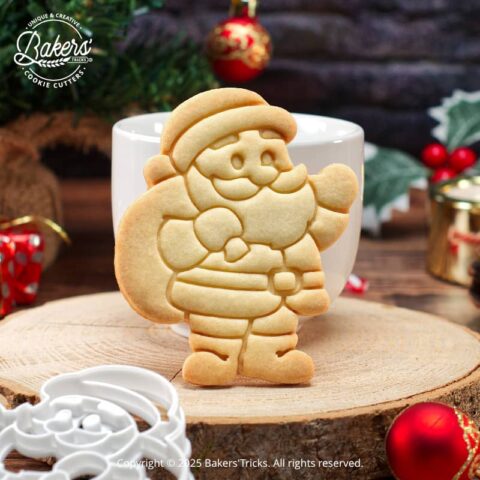 Emporte-pièce pour pâtisserie sur le thème des Noël en forme de Père Noël