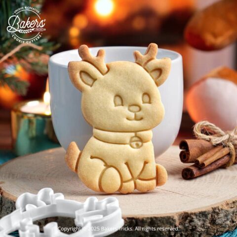 Emporte-pièce pour pâtisserie sur le thème des animaux de Noël en forme de renne